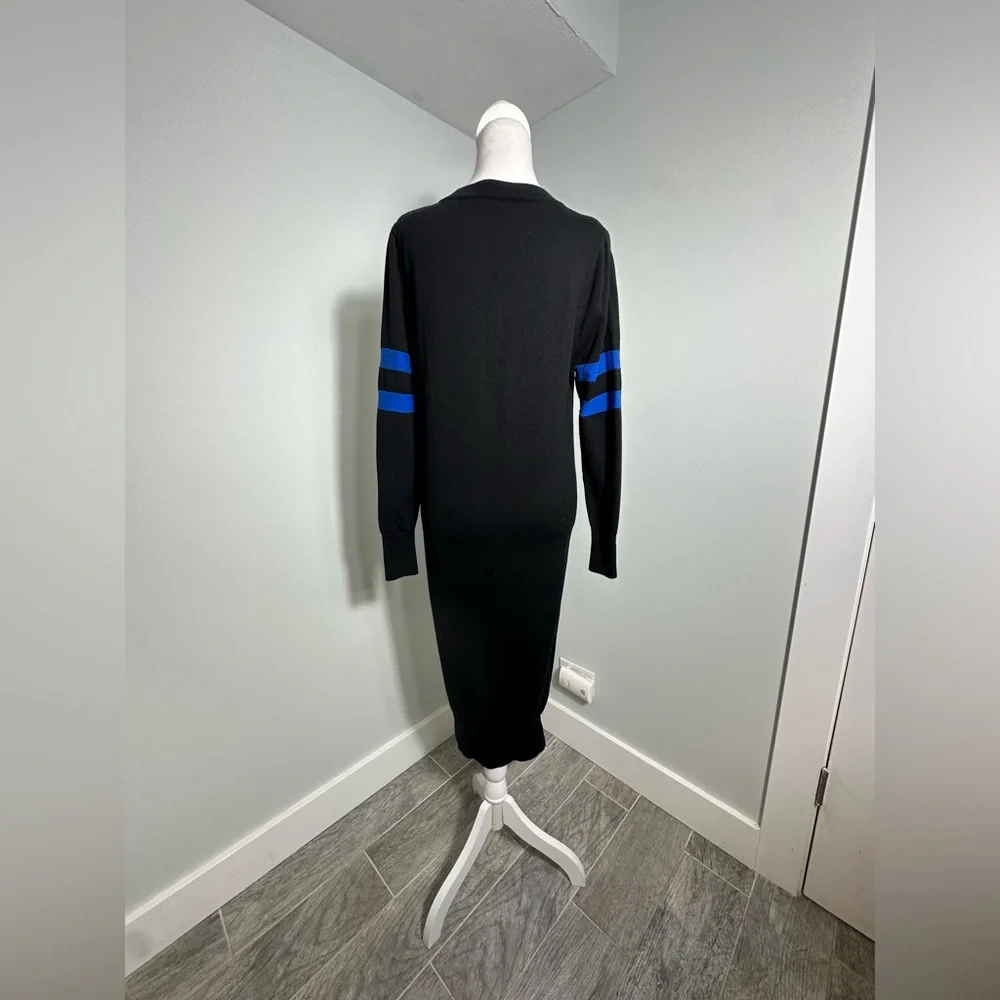 T Alexander Wang Merino Wool V Neck  Designer Black Sweater Dress Size Small - Picture 6 of 16